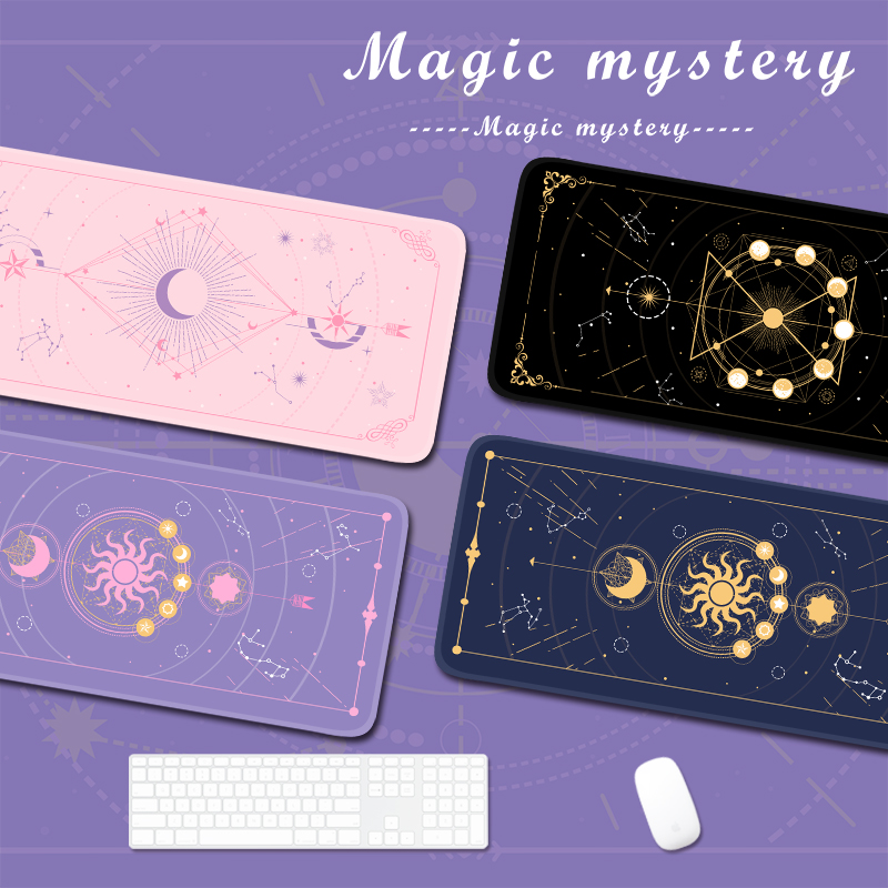 Gaming Accessories Laptop - Magic Moon Star สีม่วงขนาดใหญ่พิเศษ Kawaii สาว