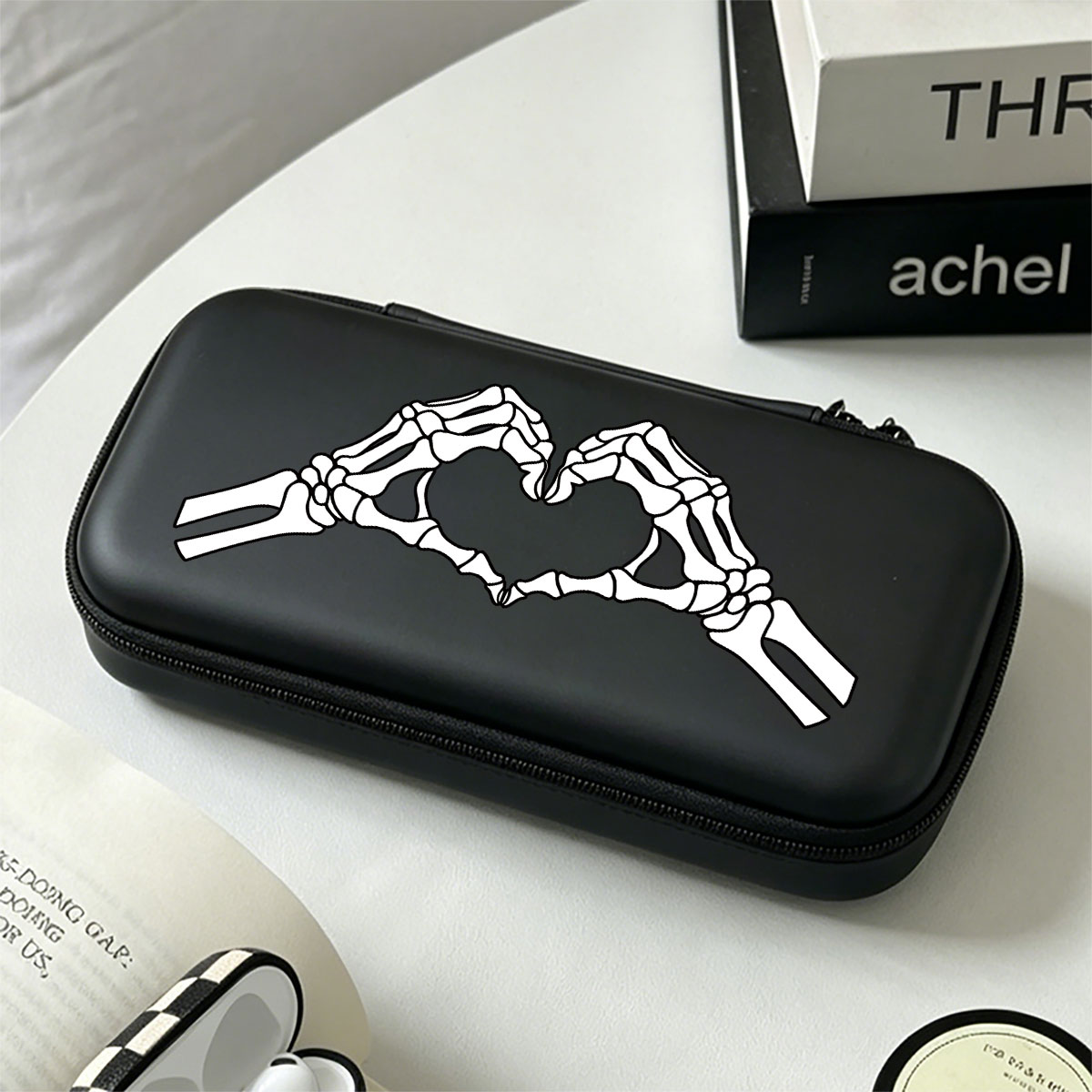 Gaming Accessories Bag - กระเป๋าพกพาแบบพกพา กระเป๋าเก็บอุปกรณ์เกมสำหรับเดินทางสำหรับนินเทนโดสวิตช์ไลท์/OLED พร้อมช่องตาข่าย