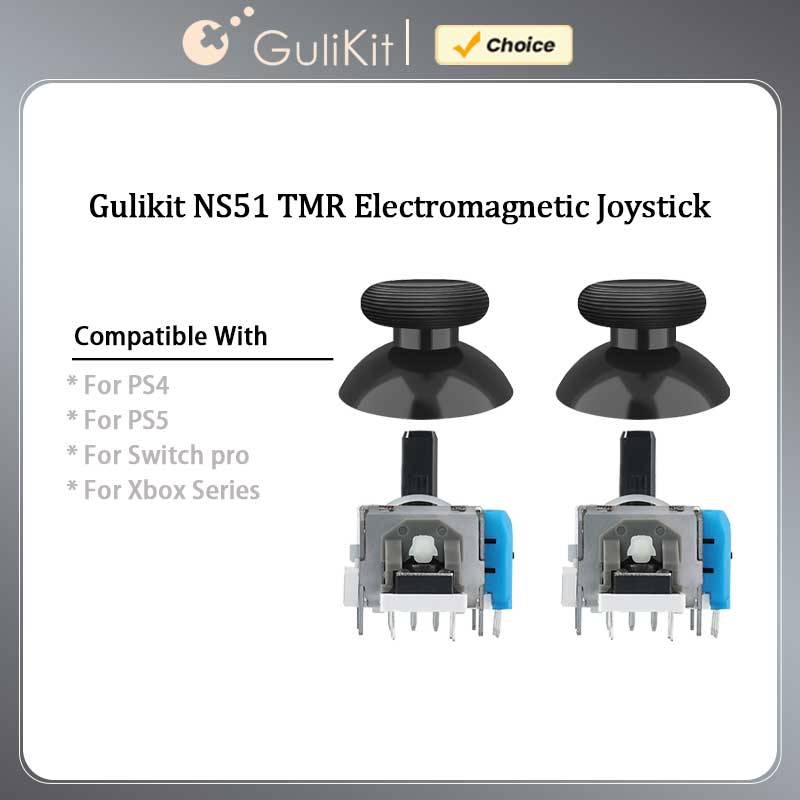 Gaming Accessories Joystick - จอยสติ๊ก GuliKit NS51 TMR พร้อมฝาครอบจอยสติ๊ก อุปกรณ์เสริมสำหรับ