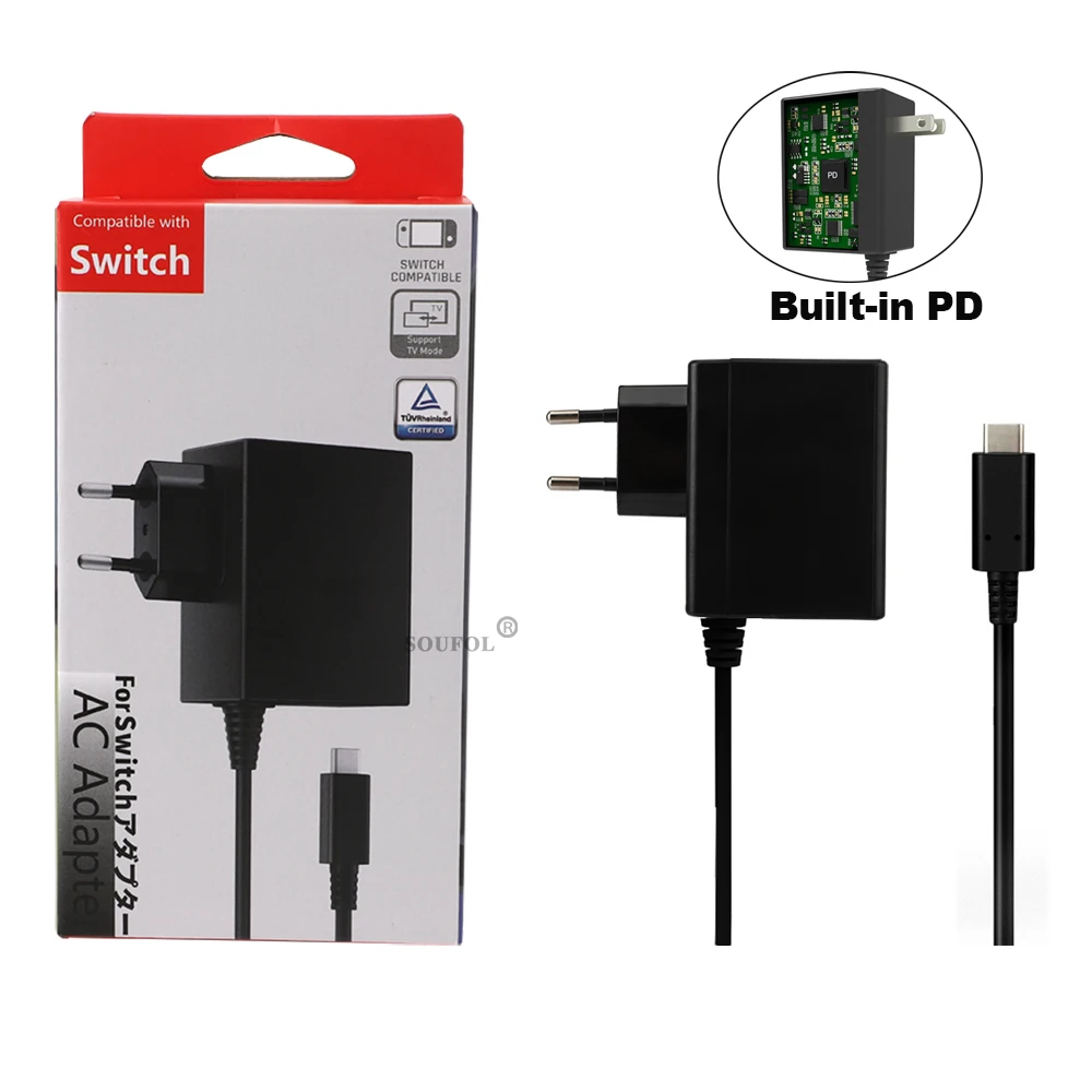 Gaming Accessories Wall - อะแดปเตอร์ชาร์จไฟ AC สําหรับ NS Switch &