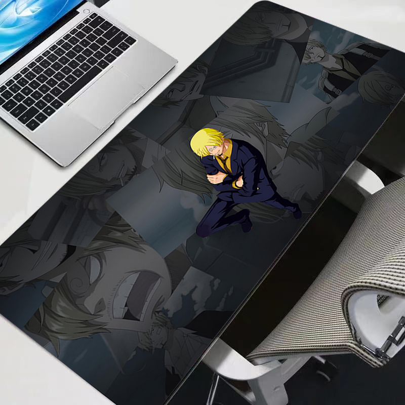 Gaming Accessories Computer - แผ่นรองเมาส์วันพีซ ซันจิอะนิเมะอุปกรณ์เสริมสำหรับเล่นเกมแผ่นรองเมาส์เกมเมอร์พีซ คอมเพลโตคอมพิวเตอร์คีย์บอร์ดแผ่นรองโต๊ะ วาร์มิโล ทेबल