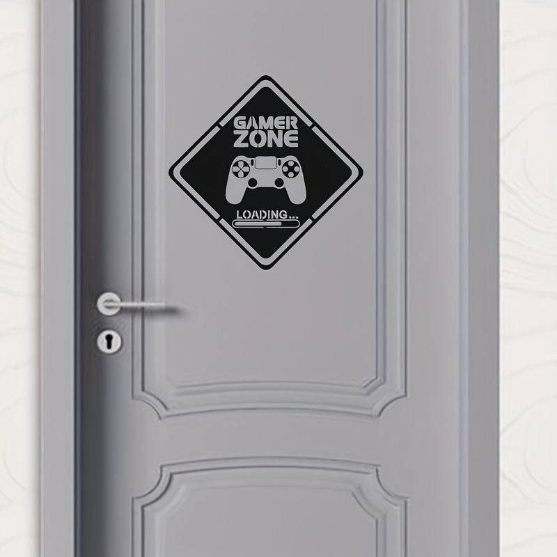 Gaming Accessories Wall - สติกเกอร์ไวนิลติดผนังสำหรับเกมเมอร์1ชิ้นสติกเกอร์ศิลปะติดผนังเกมควบคุมสำหรับห้องนั่งเล่นห้องนอนของตกแต่งบ้าน