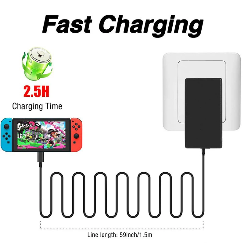 Gaming Accessories Wall - อะแดปเตอร์ปลั๊กไฟ EU US UK สำหรับเครื่องชาร์จ AC