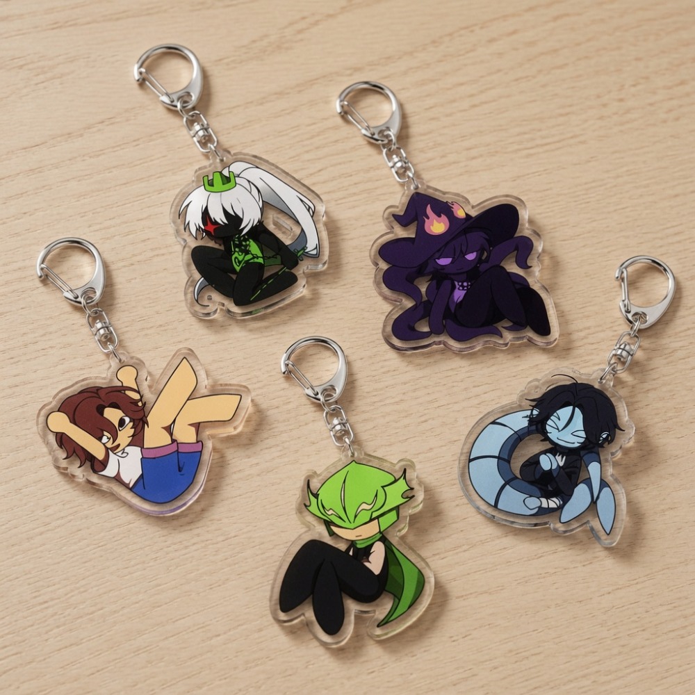 Gaming Accessories Bag - พวงกุญแจอะคริลิกการ์ตูนน่ารักสไตล์จิบิ ของตกแต่งกระเป๋า ของที่ระลึกสำหรับแฟนเกมสยองขวัญ อนิเมะ ของขวัญสำหรับแฟนๆ