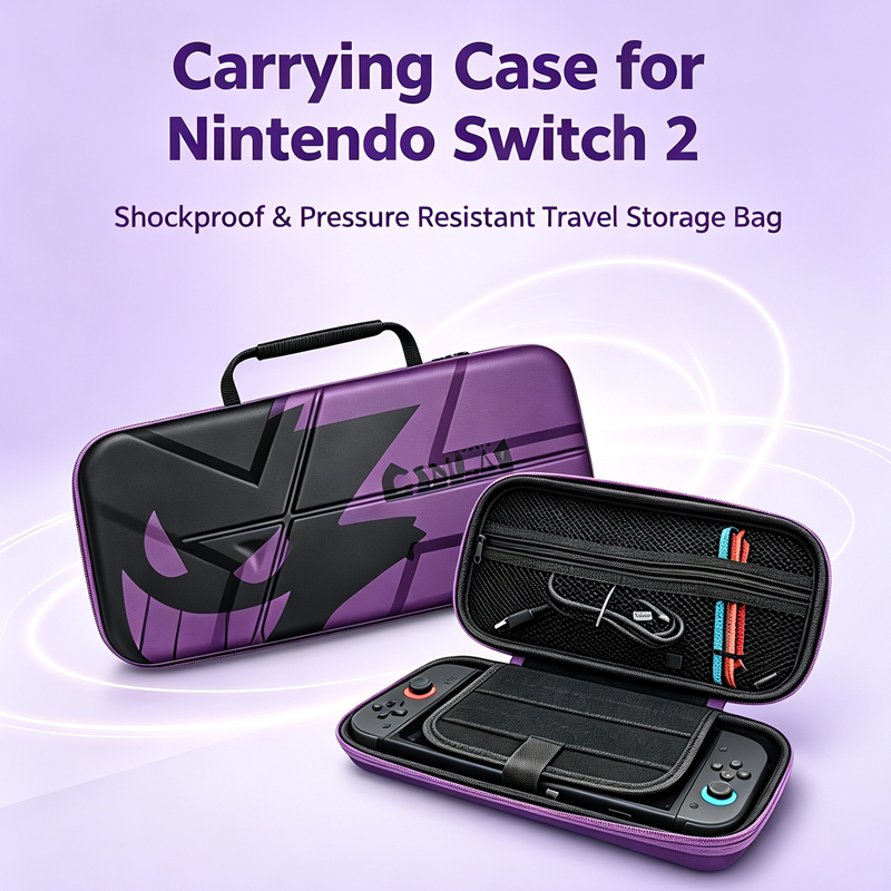 Gaming Accessories Bag - กระเป๋าใส่ Nintendo Switch 2, กระเป๋าเก็บอุปกรณ์แบบแข็ง EVA