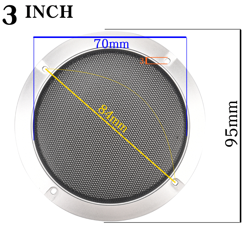ตะแกรงครอบลำโพงสีเงิน ขนาด 2 3 - Case Mesh Panel บทวิจารณ์และราคา