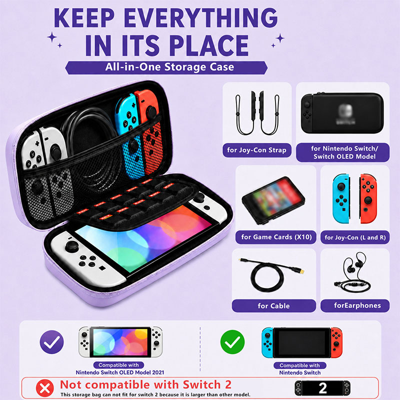 กระเป๋าพกพาพร้อมช่องตาข่าย กระ - Gaming Accessories Bag บทวิจารณ์และราคา