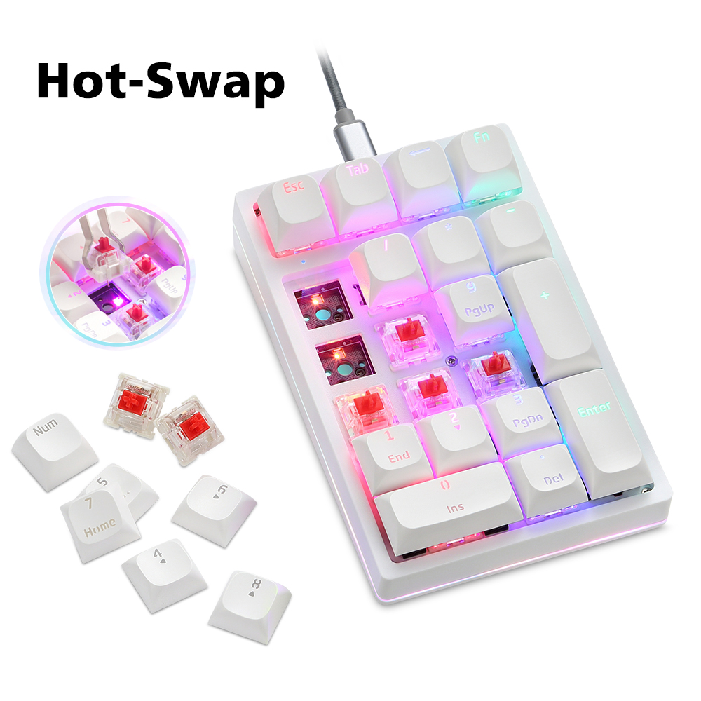 K24Pro 21 คีย์ Pad Mechanical  - Keyboard Numpad Separate บทวิจารณ์และราคา
