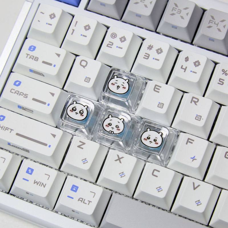 ชิคาวะ 4 ชิ้น คีย์แคปแบบโปร่งแ - Gaming Accessories Decor บทวิจารณ์และราคา
