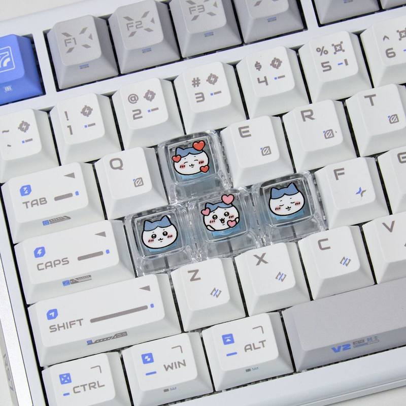 ชิคาวะ 4 ชิ้น คีย์แคปแบบโปร่งแ - Gaming Accessories Decor บทวิจารณ์และราคา
