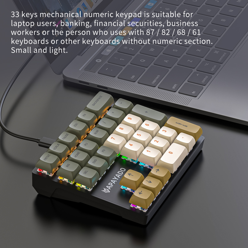 คีย์แพดเชิงกลขนาดกะทัดรัด K33, - Keyboard Numpad Separate บทวิจารณ์และราคา