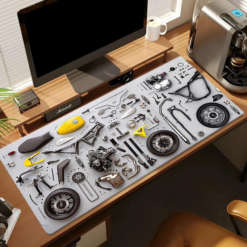 แผนภาพการถอดประกอบ แผ่นรองเมาส - Gaming Accessories Laptop บทวิจารณ์และราคา