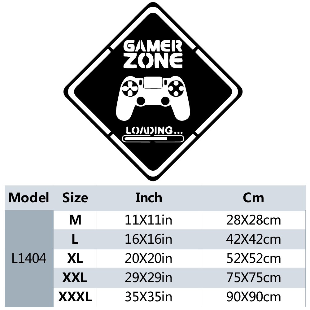สติกเกอร์ไวนิลติดผนังสำหรับเกม - Gaming Accessories Wall บทวิจารณ์และราคา