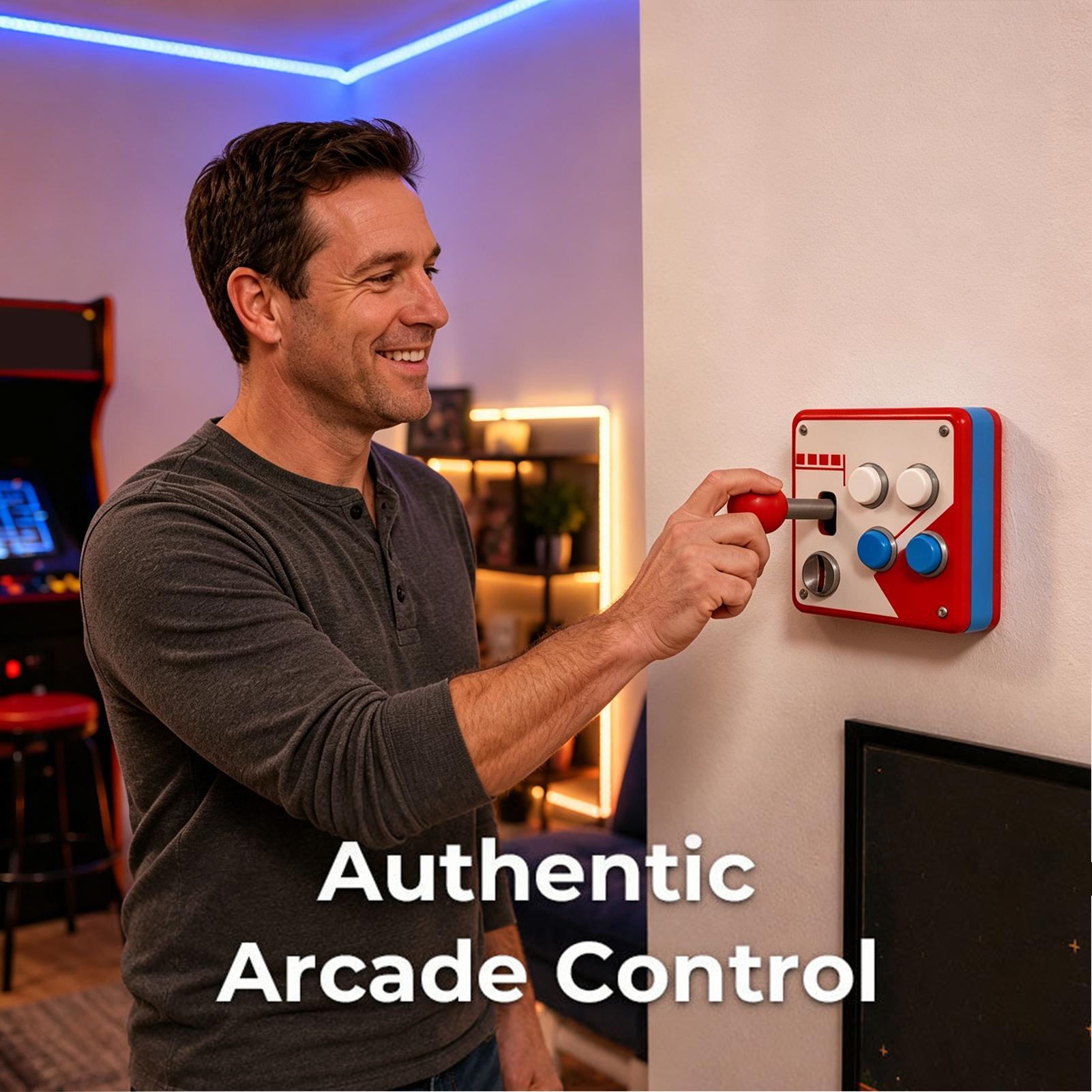 ฝาครอบสวิตช์ไฟเกมอาร์เคดสไตล์เ - Gaming Accessories Decor บทวิจารณ์และราคา
